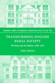 Cover of: Transforming English rural society: the Verneys and the Claydons, 1600-1820