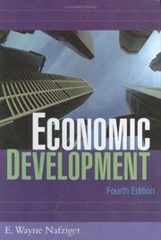 Cover of: Economic development by E. Wayne Nafziger