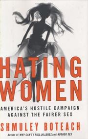 Cover of: Hating Women by Shmuley Boteach