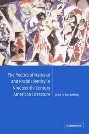 Cover of: The poetics of national and racial identity in nineteenth-century American literature