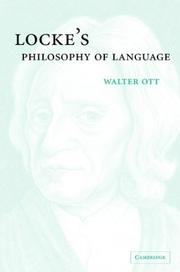 Cover of: Locke's philosophy of language