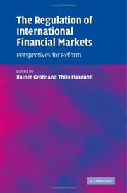 Cover of: The Regulation of International Financial Markets by 