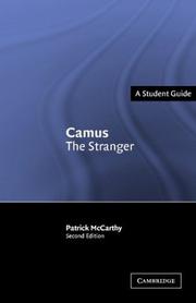 Cover of: Camus by Patrick McCarthy
