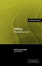 Cover of: Milton: Paradise Lost (Landmarks of World Literature (New))