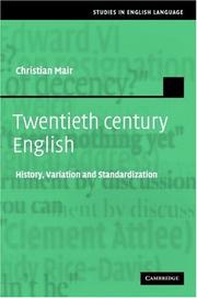 Cover of: Twentieth-Century English by Christian Mair