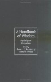 Cover of: A Handbook of Wisdom: Psychological Perspectives