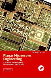 Planar Microwave Engineering by Thomas H. Lee