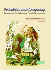 Cover of: Probability and Computing by Michael Mitzenmacher, Eli Upfal