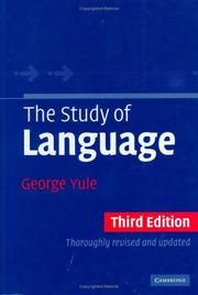 Cover of: The study of language