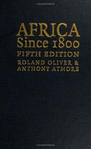 Cover of: Africa since 1800 | Roland Anthony Oliver