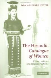 Cover of: The Hesiodic Catalogue of Women: Constructions and Reconstructions