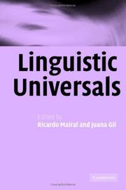 Cover of: Linguistic Universals