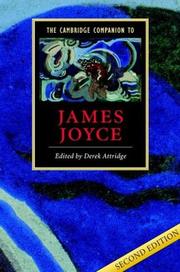 Cover of: The Cambridge companion to James Joyce