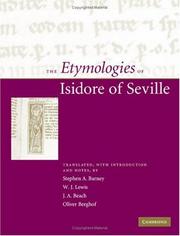 Cover of: The etymologies of Isidore of Seville by Saint Isidore of Seville