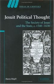 Cover of: Jesuit Political Thought by Harro Höpfl