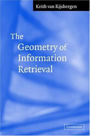 Cover of: The Geometry of Information Retrieval by C. J. van Rijsbergen