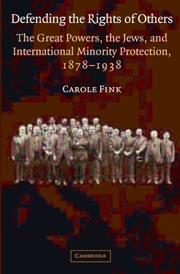 Cover of: Defending the rights of others by Carole Fink