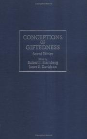 Cover of: Conceptions of giftedness by edited by Robert J. Sternberg, Janet E. Davidson.