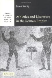 Cover of: Athletics and Literature in the Roman Empire