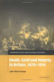 Cover of: Death, grief and poverty in Britain, 1870-1914