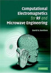 Cover of: Computational Electromagnetics for RF and Microwave Engineering by David B. Davidson, David B. Davidson