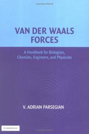 Cover of: Van der Waals forces