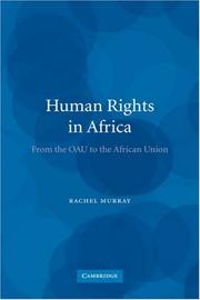 Cover of: Human Rights in Africa: From the OAU to the African Union