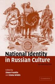 Cover of: National identity in Russian culture: an introduction