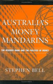 Cover of: Australia's Money Mandarins by Stephen Bell