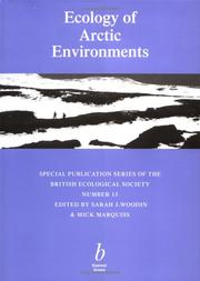 Cover of: Ecology of Arctic Environments: 13th Special Symposium of the British Ecological Society (Symposia of the British Ecological Society)