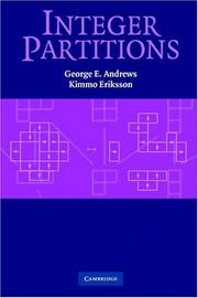 Cover of: Integer Partitions by George E. Andrews, Kimmo Eriksson