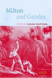Cover of: Milton and gender by edited by Catherine Gimelli Martin.