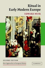 Cover of: Ritual in Early Modern Europe (New Approaches to European History) by Edward Muir, Edward Muir