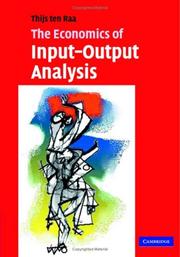 Cover of: The Economics of Input-Output Analysis by Thijs ten Raa, Thijs ten Raa