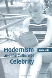 Cover of: Modernism and the culture of celebrity