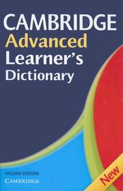 Cover of: Cambridge advanced learner's dictionary.