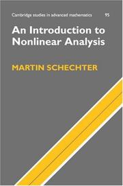 Cover of: An Introduction to Nonlinear Analysis (Cambridge Studies in Advanced Mathematics)