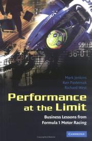 Cover of: Performance at the limit: business lessons from Formula 1 motor racing