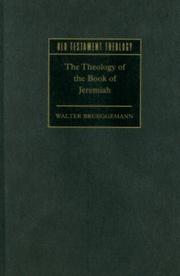 Cover of: The Theology of the Book of Jeremiah (Old Testament Theology)