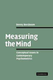 Cover of: Measuring the Mind by Denny Borsboom, Denny Borsboom