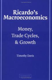 Cover of: Ricardo's macroeconomics by Timothy S. Davis