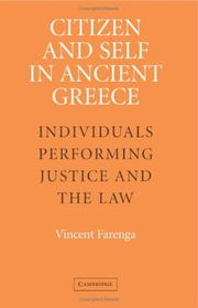 Cover of: Citizen and self in ancient Greece