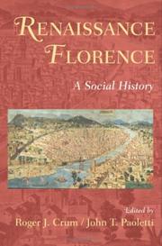 Cover of: Renaissance Florence: A Social History
