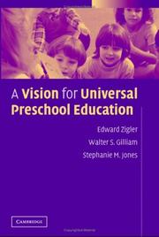 Cover of: A vision for universal preschool education by Edward Zigler