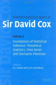 Cover of: Selected Statistical Papers of Sir David Cox