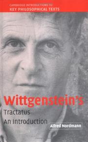 Cover of: Wittgenstein's Tractatus: An Introduction (Cambridge Introductions to Key Philosophical Texts)