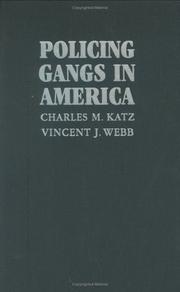 Cover of: Policing gangs in America