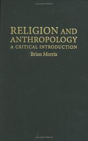 Cover of: Religion and anthropology by Brian Morris