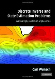 Cover of: Discrete Inverse and State Estimation Problems by Carl Wunsch