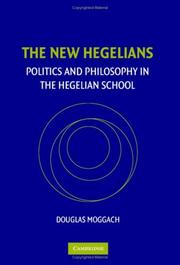 Cover of: The New Hegelians by Douglas Moggach